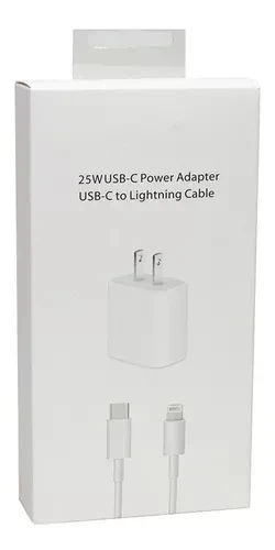 USB-C de 25W y un cable de USB-C a Lightning