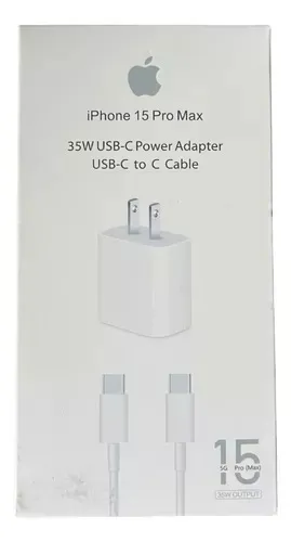 USB-C de 35W y un cable de USB-C a Lightning
