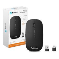 Mouse inalámbrico recargable compatible con Bluetooth